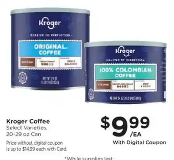 Mariano's Kroger Coffee offer