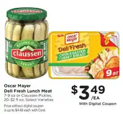 Mariano's Oscar Mayer Deli Fresh Lunch Meat offer