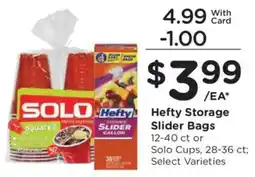 Kroger Hefty Storage Slider Bags offer