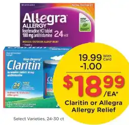 Kroger Claritin or Allegra Allergy Relief offer