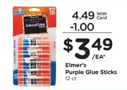 Kroger Elmer's Purple Glue Sticks offer