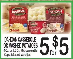 Foodland Idaohan casserole or mashed potatoes offer