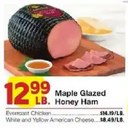 United Supermarkets Everroast Chicken Maple Glazed Honey Ham offer
