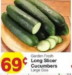 United Supermarkets Garden Fresh Long Slicer Cucumbers offer