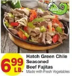 United Supermarkets Hatch Green Chile Seasoned Beef Fajitas offer