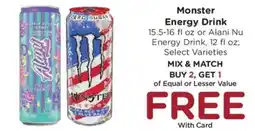 Mariano's Monster Energy Drink offer