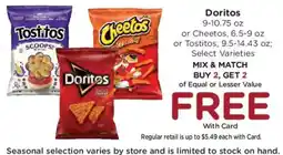Mariano's Doritos, Cheetos or Tostitos offer