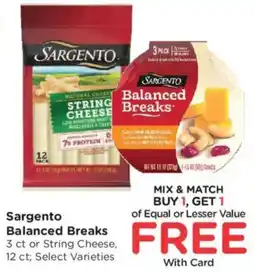 Kroger Sargento Balanced Breaks offer