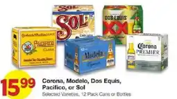 United Supermarkets Corona, Modelo, Dos Equis, Pacifico, or Sol offer