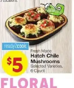 United Supermarkets Fresh Made Hatch Chile Mushrooms offer