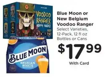 Kroger Blue Moon or New Belgium Voodoo Ranger offer