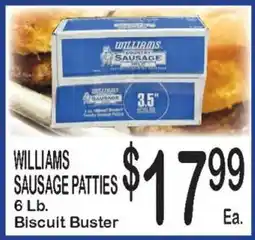 Foodland Williams sausage patties offer