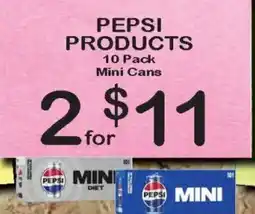 Foodland Pepsi Products Mini Cans offer