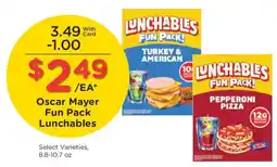 Mariano's Oscar Mayer Fun Pack Lunchables offer