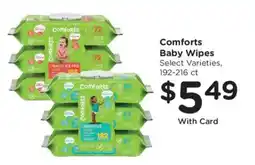 Kroger Comforts baby wipes offer
