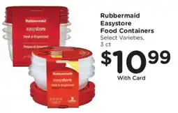 Kroger Rubbermaid easystore food containers offer