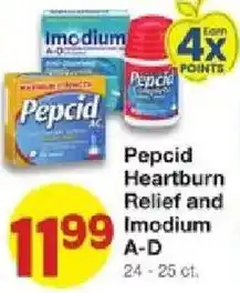 United Supermarkets Pepcid Heartburn Relief and Imodium A-D offer