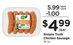 Mariano's Simple Truth Chicken Sausage offer
