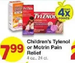 United Supermarkets Children's Tylenol or Motrin Pain Relief offer