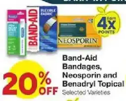 United Supermarkets Band-Aid Bandages, Neosporin and Benadryl Topical offer