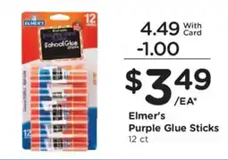 Mariano's Elmer's Purple Glue Sticks offer