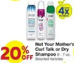 United Supermarkets Not Your Mother's Curl Talk or Dry Shampoo offer