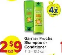 United Supermarkets Garnier Fructis Shampoo or Conditioner offer