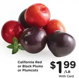 Mariano's California Red or Black Plums or Plumcots offer
