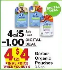 United Supermarkets Gerber Organic Pouches offer