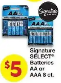 United Supermarkets Signature Select Batteries offer