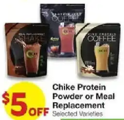 United Supermarkets Chike Protein Powder or Meal Replacement offer