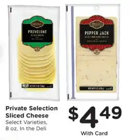 Kroger Private Selection Sliced Cheese offer