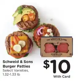 Kroger Schweid & Sons Burger Patties offer