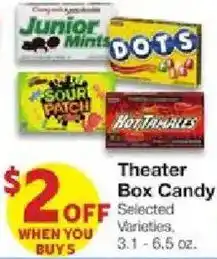 United Supermarkets Theater Box Candy offer