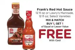 Kroger Frank's Red Hot Sauce offer
