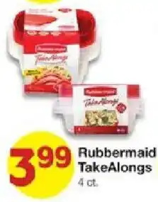 United Supermarkets Rubbermaid TakeAlongs offer
