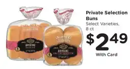 Kroger Private Selection Buns offer