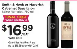 Mariano's Smith & Hook or Maverick Cabernet Sauvignon offer