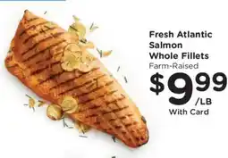 Kroger Fresh Atlantic Salmon Whole Fillets offer