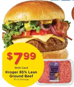 Kroger Kroger 85% Lean Ground Beef offer