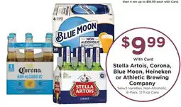 Mariano's Stella Artois, Corona, Blue Moon, Heineken or Athletic Brewing Company offer