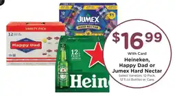 Kroger Heineken, Happy Dad or Jumex Hard Nectar offer