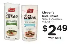 Mariano's Lieber's Rice Cakes offer