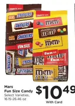 Kroger Mars Fun Size Candy offer