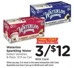 Mariano's Waterloo Sparkling Water offer