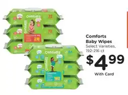 Mariano's Comforts baby wipes offer