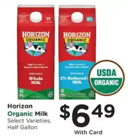 Mariano's Horizon Organic Milk offer