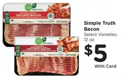 Mariano's Simple Truth Bacon offer