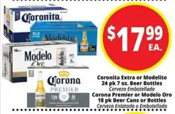 Rancho Markets Corona Extra or Modelito offer