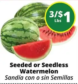 Rancho Markets Seeded or Seedless Watermelon offer